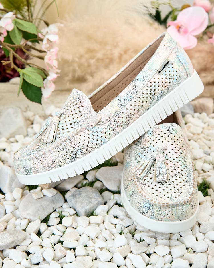 Royalfashion Дамски ажурни мокасини Molaffa