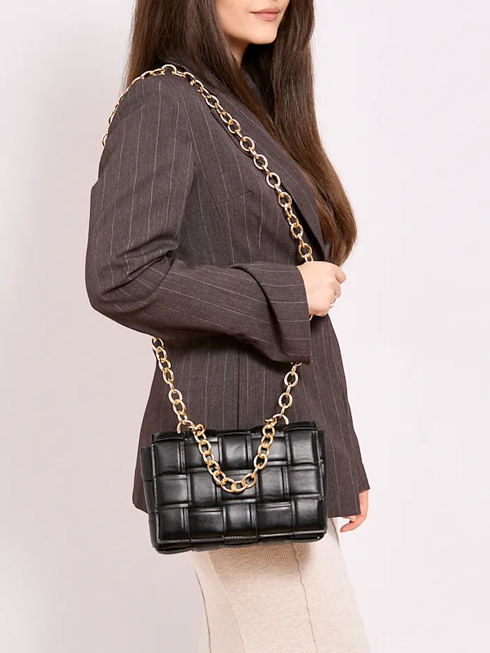 Royalfashion Малка плетена дамска чанта