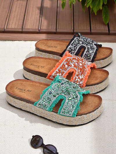 Royalfashion Дамски сандали с украси Candy Candy