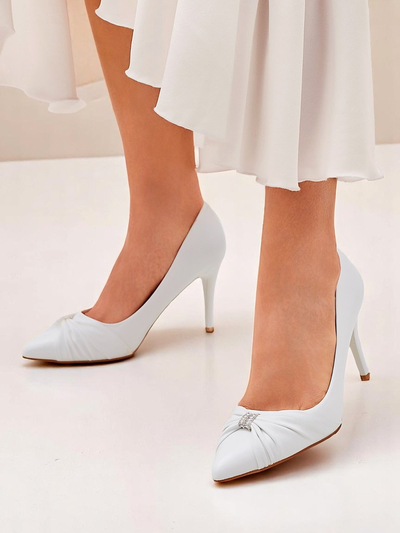 Royalfashion Дамски обувки на ток от еко кожа Venetia Nera