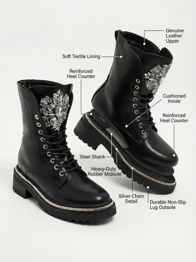 Дамски еко кожени боти Evinell