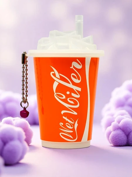 Овлажняващи кърпички в декоративна опаковка с форма на сладоледена чаша 30 бр.