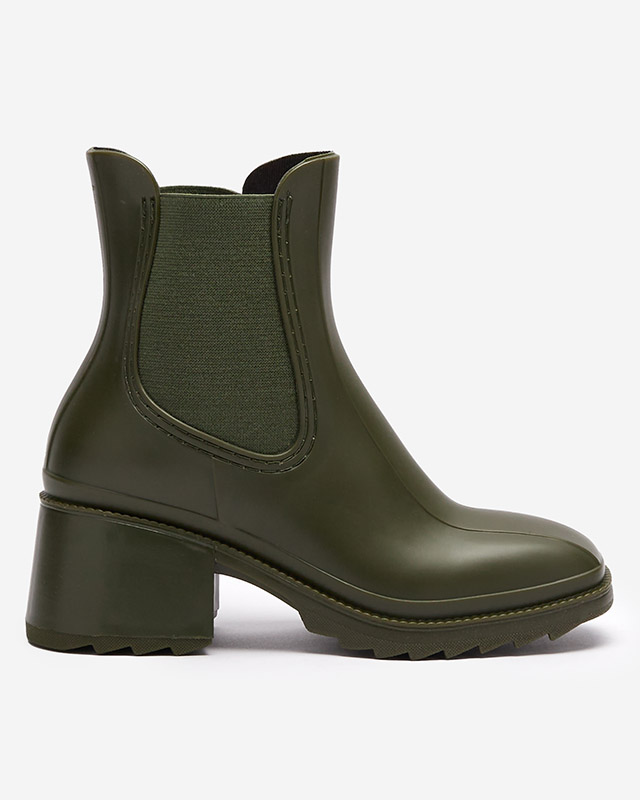 Тъмнозелени дамски ботуши Caldala- Footwear