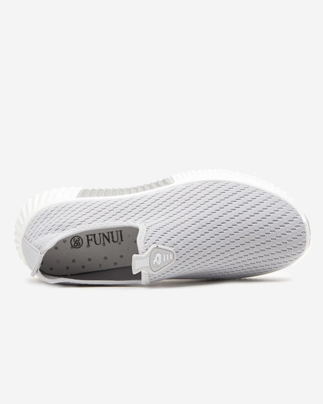 Szare damskie wsuwane buty sportowe Banila - Obuwie