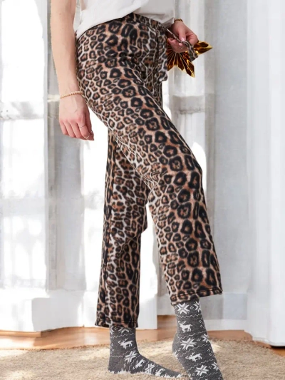 Royalfashion Памучни Коледни Женски Пижамни Панталони на Кари