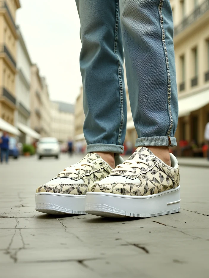 Royalfashion Дамски спортни обувки с принт Ozofio