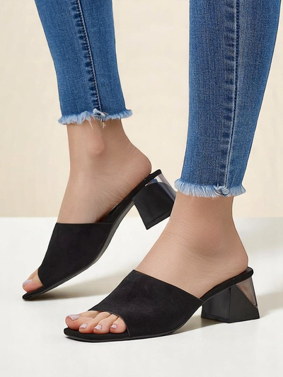 Royalfashion дамски чехли с декоративен ток Vollatie