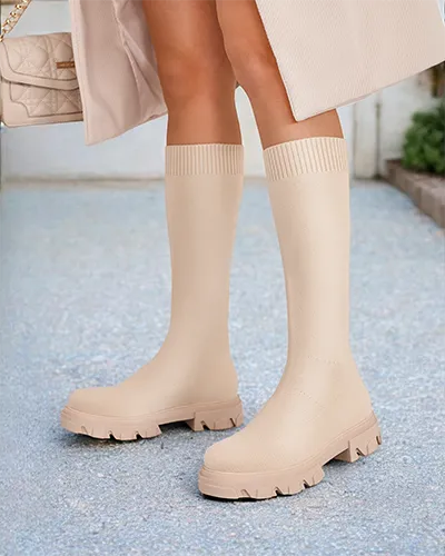 Дамски ботуши Royalfashion със скрита обувка Фило