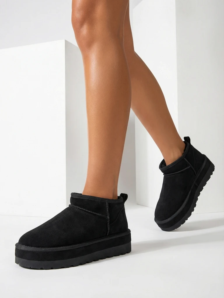 Роялфашън Къси снежни ботуши за жени а'ла Биовве