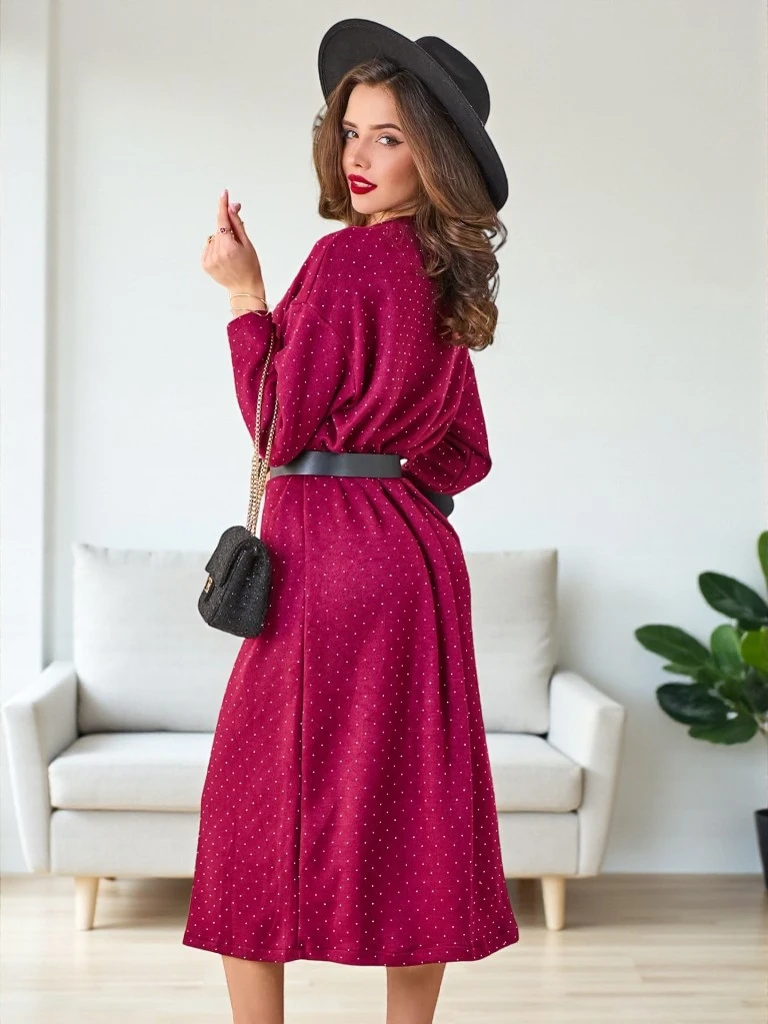 Royalfashion Женска рокля-светер