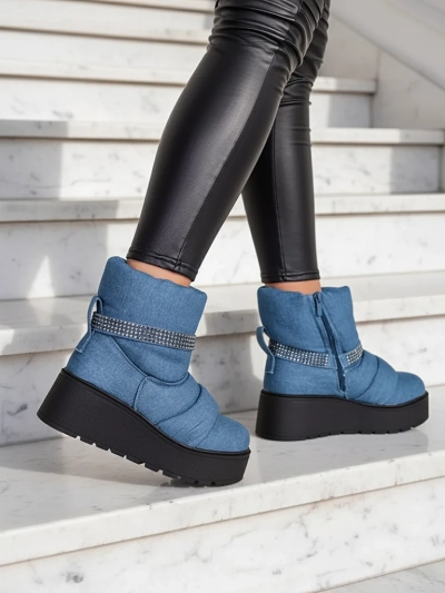 Royalfashion Дамски ботуши на платформа Renosi