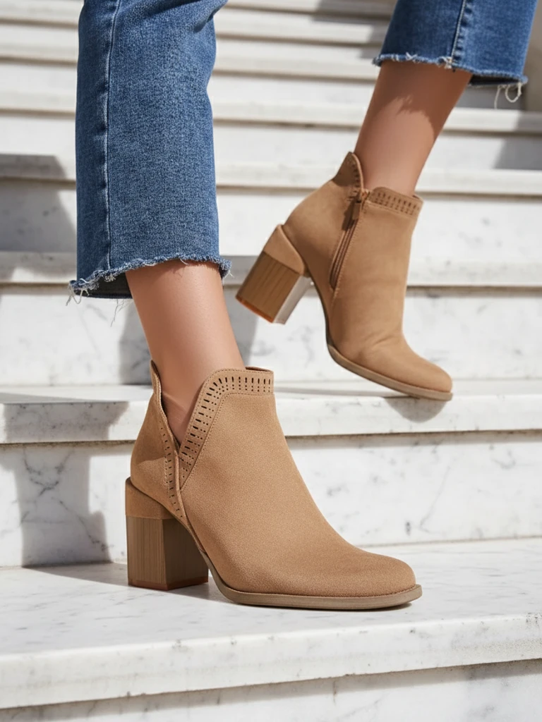 Дамски ботуши с висок ток на Royalfashion модел Vettot