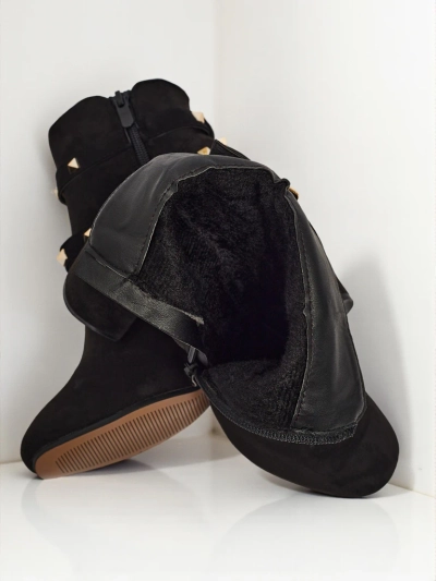 Nova Eleganza Боти на ток със златни елементи