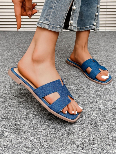 Royalfashion Дамски тапи с плоска подметка Eval