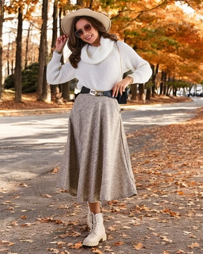 Дамска миди пола на Royalfashion