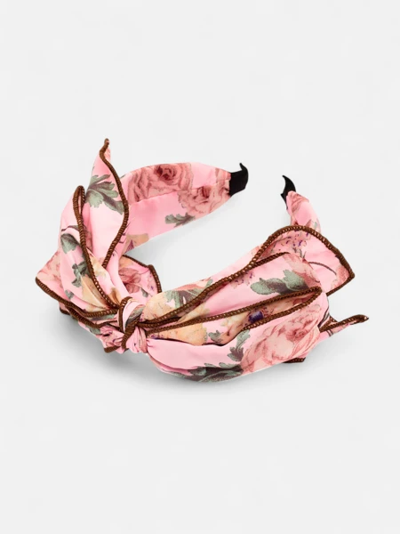 Royalfashion Лента за коса с панделка на цветя