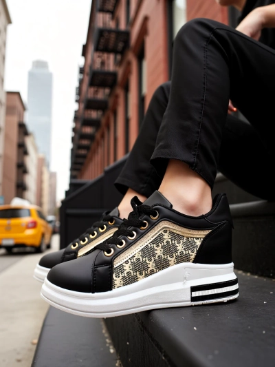 Royalfashion Женски спортни обувки с скрита платформа Jesioo