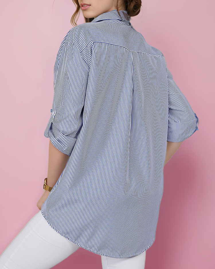 Royalfashion Дамска раирана риза