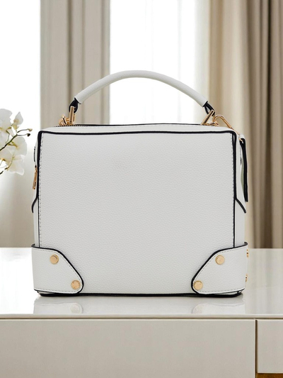 Royalfashion Малка квадратна чанта от еко кожа Mila Box