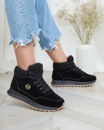 Royalfashion Дамски спортни обувки с изолация в черно Cerrto