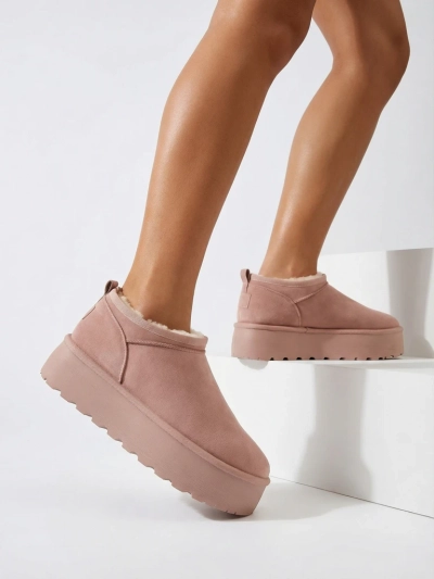 Royalfashion Дамски къси ботуши a'la snow boots Ozozi