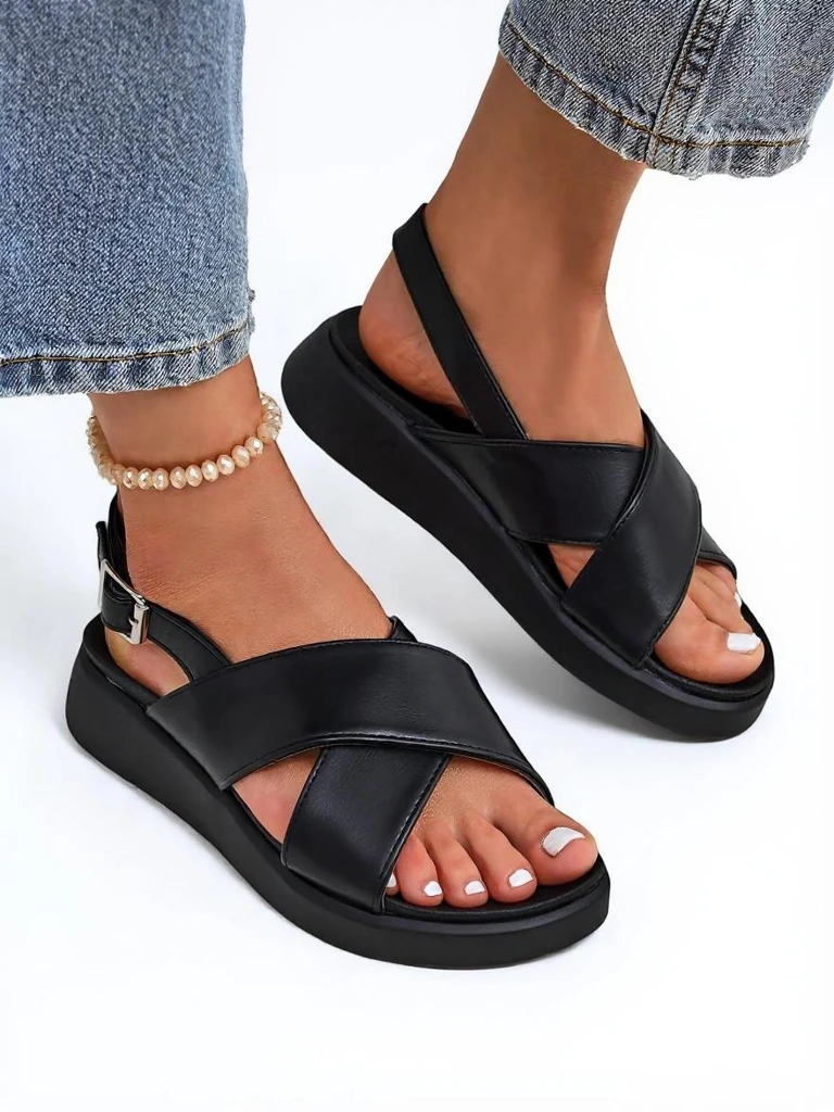 Royalfashion Дамски сандали на дебела подметка Riva Star