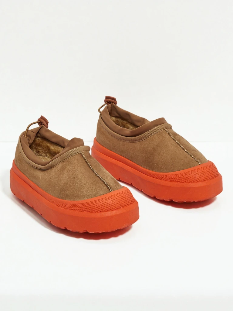 Дамски Кецове Flora Camel Велурени Удобни за Всеки Ден