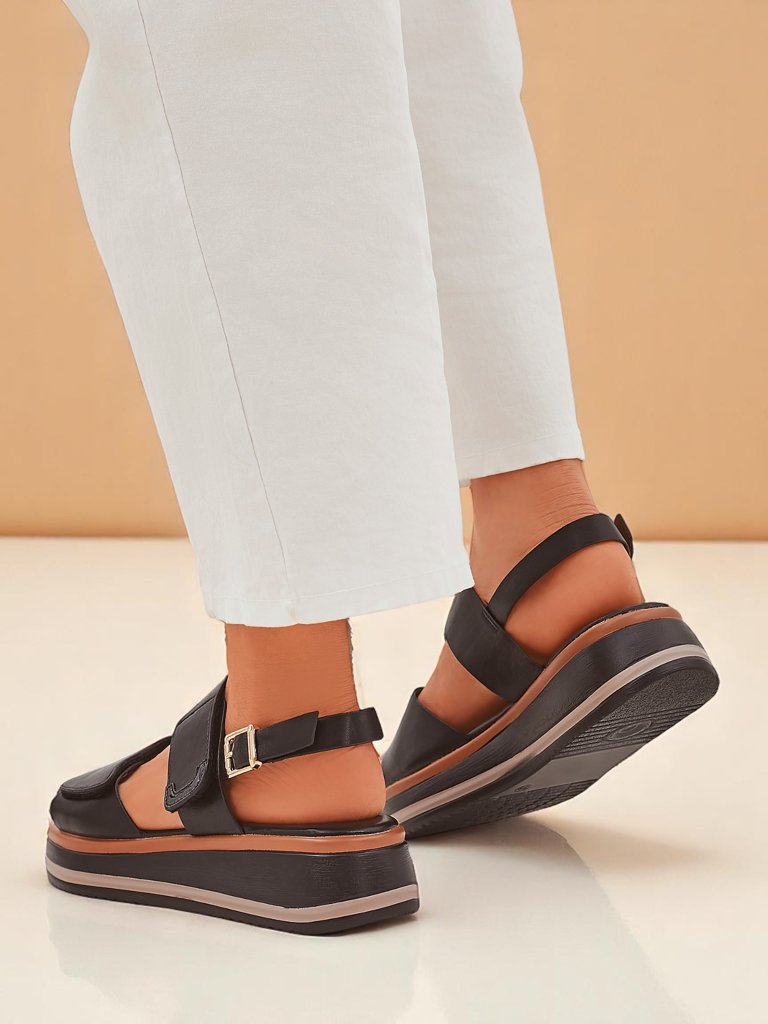 Royalfashion Дамски сандали с по-дебела подметка Tulipp