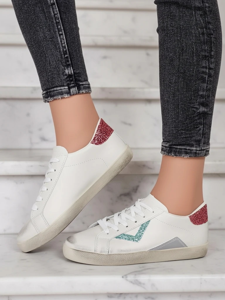 Royalfashion Дамски спортни маратонки с украшения Ginn