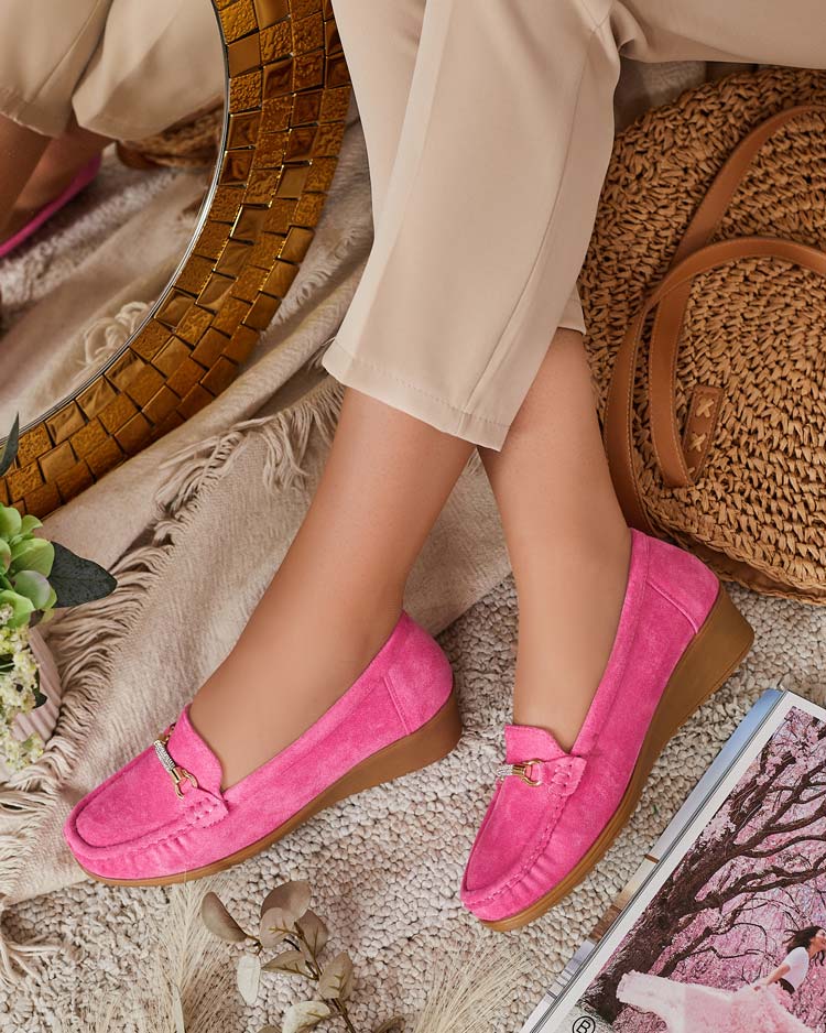 Royalfashion Дамски мокасини Eko от велур Ewo