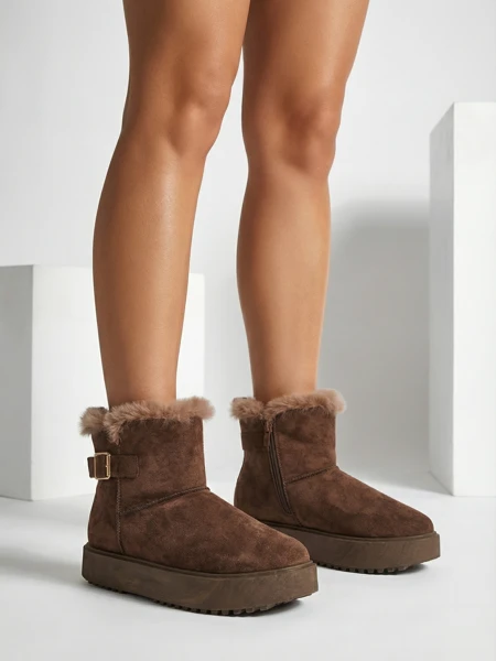 Royalfashion Къси дамски боти тип снегоходки Winter Crest