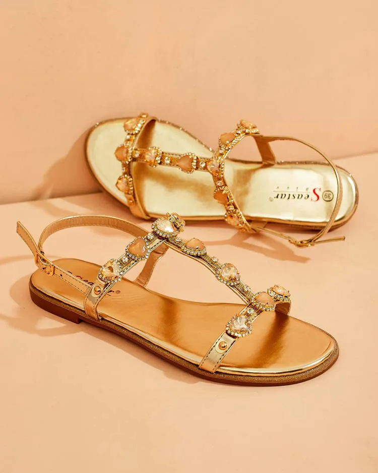 Royalfashion Дамски сандали Selina с цирконий