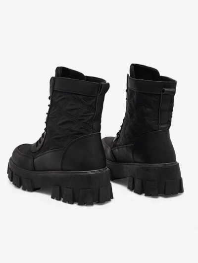 Дамски еко кожени боти с връзки Solvi