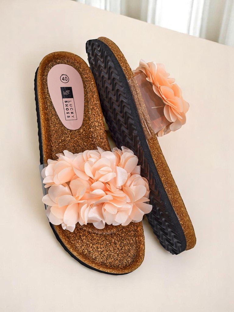 Royalfashion Дамски чехли с цветчета Flora Soft