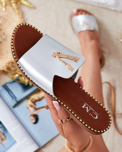 Royalfashion Дамски джапанки от еко кожа Cemenna