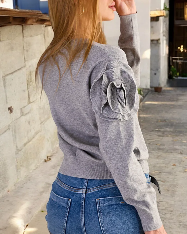 Royalfashion Разкопчан дамски пуловер