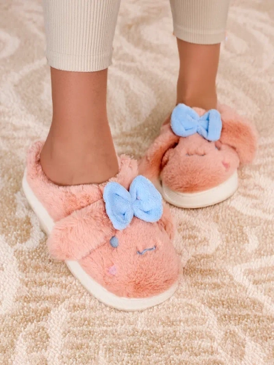 Женски домашни чехли Royalfashion с лък Savos