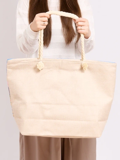 Royalfashion Голяма платнена чанта с принт