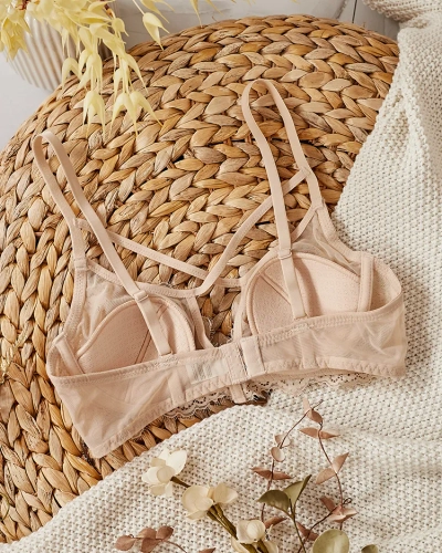 Royalfashion Дамски сутиен с декоративни презрамки