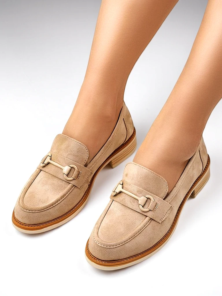 Royalfashion дамски экосуйд мокасини Etolie