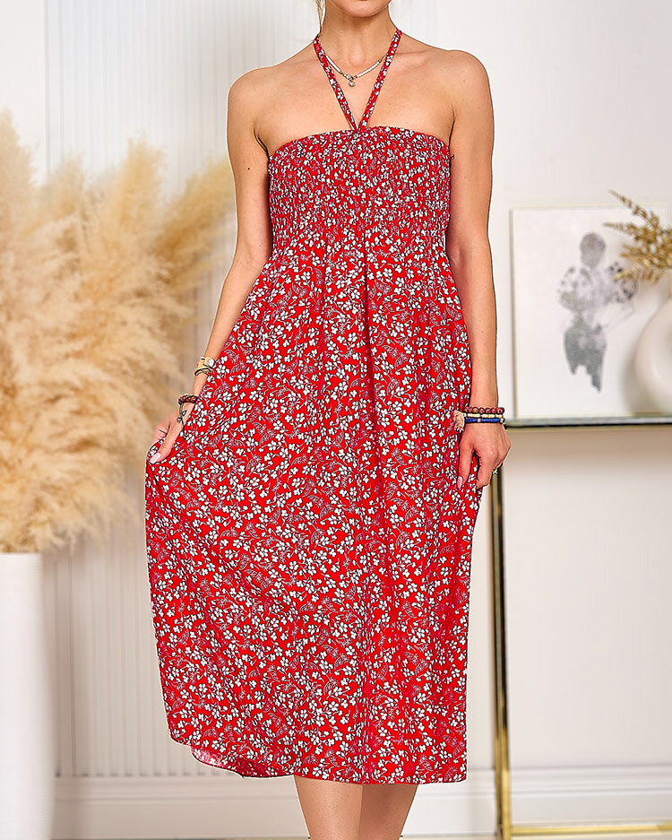 Royalfashion Дамска рокля с принт до коляното