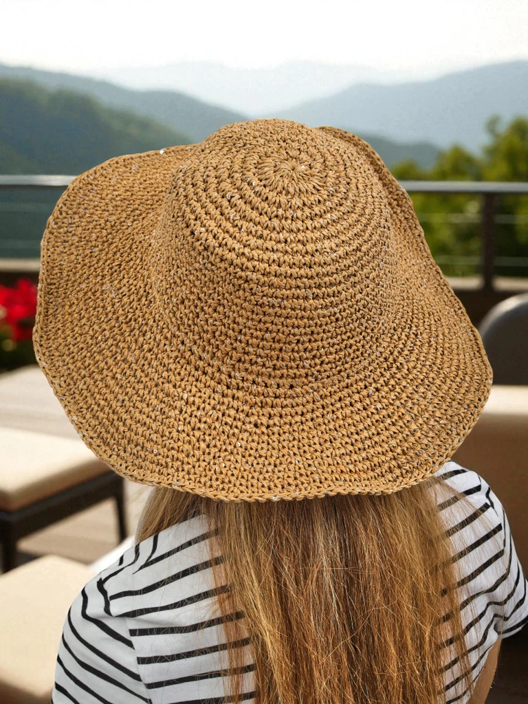 Royalfashion Дамска сламена шапка Lila Sun