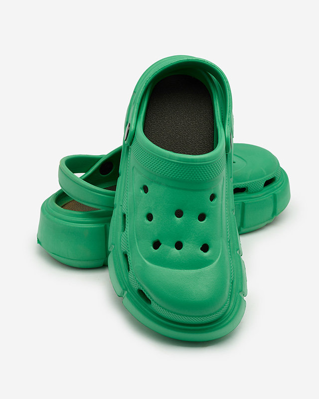 Royalfashion Тъмнозелени дамски гумени джапанки Kooranza