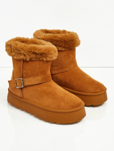 Royalfashion Къси дамски боти тип снегоходки Myrelle