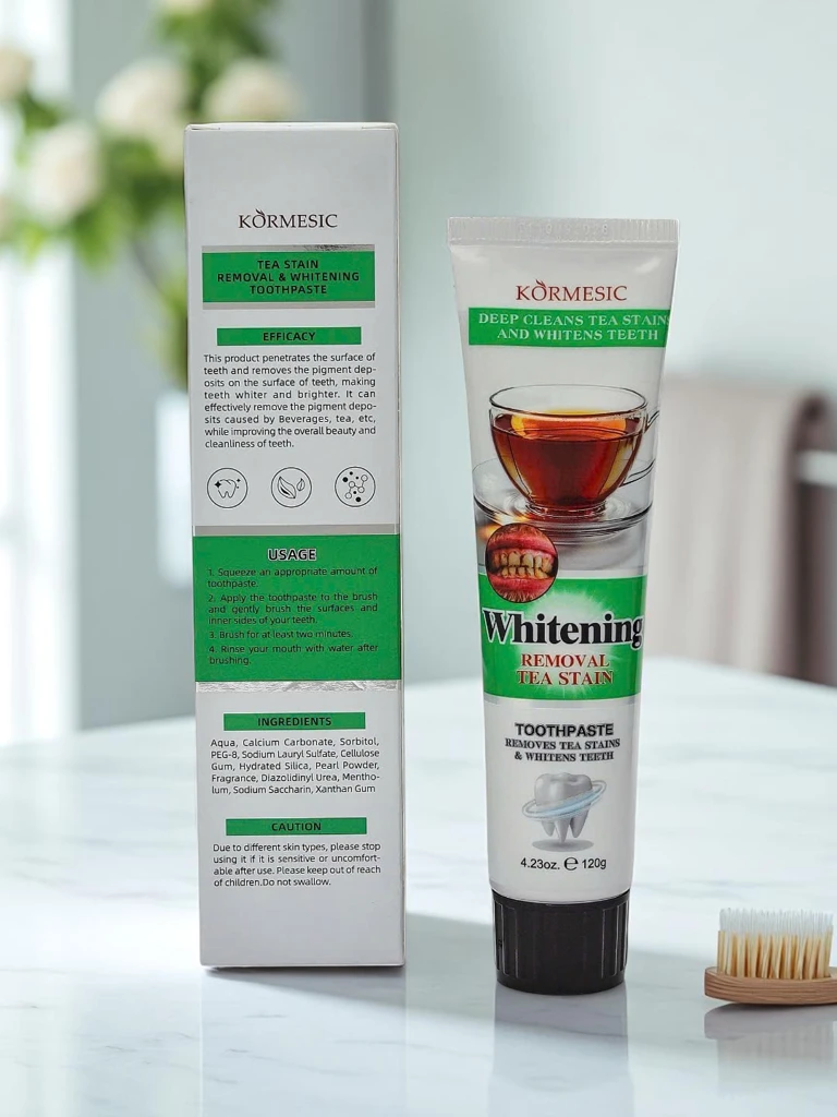 Избелваща и почистваща от петна паста за зъби