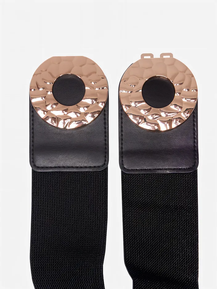 Royalfashion Еластичен колан с декоративна златна катарама