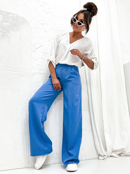 Royalfashion Дамски панталони от широка материя