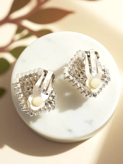 Royalfashion Дамски клипси с кубичен цирконий