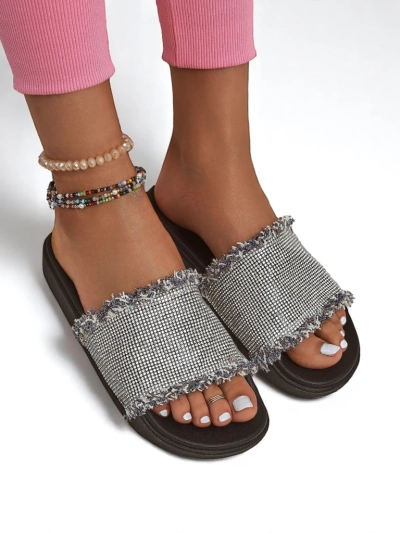 Royalfashion Дамски чехли на плоска подметка SparkleWalk