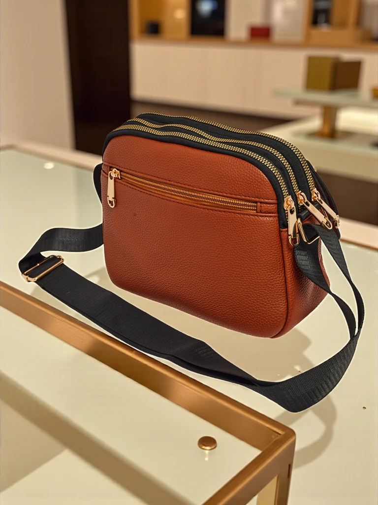 Малка дамска чанта от еко кожа Ebony Glow